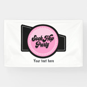 Sock-Hop-Party Banner