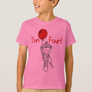 Sock Monkey 4th Birthday Tshirts et cadeaux