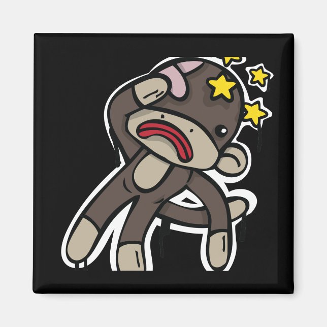SOCK MONKEY anschließen Magnet (Vorne)