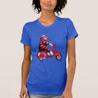 Sock Monkey auf Moped