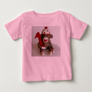 Sock Monkey Baby T-shirt