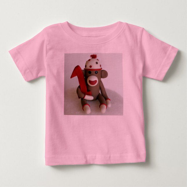 Sock Monkey Baby T-shirt (Vorderseite)