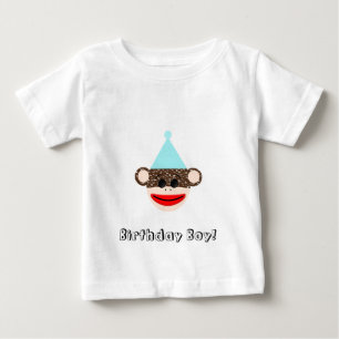 Sock Monkey Birthday Boy T - Shirt