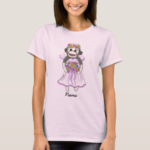 Sock Monkey Bride Hochzeitsstiftung T - Shirt