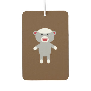 Sock Monkey Car Air Freshener Autolufterfrischer