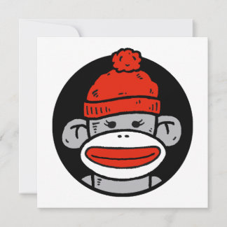 Sock Monkey Card/Einladung Einladung