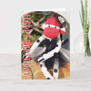 Sock Monkey - Chic Monkey Einladung