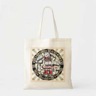 Sock Monkey Domino-Legende  Tragetasche
