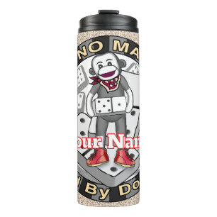 Sock Monkey Domino Master Becher