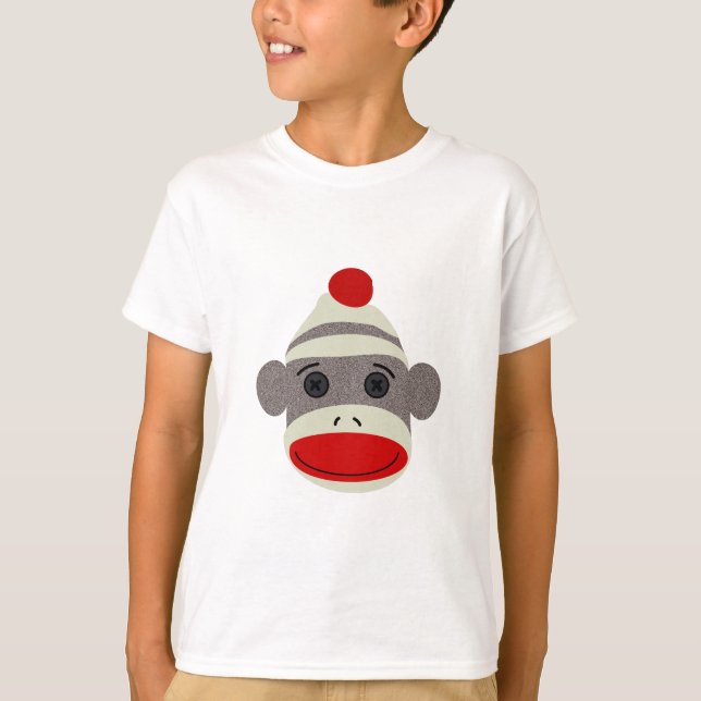 Sock Monkey Face T-Shirt (Vorderseite)