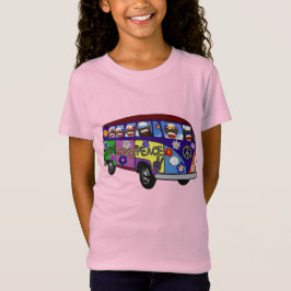 Sock Monkey Friedensbus T-Shirt