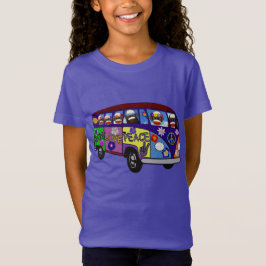 Sock Monkey Friedensbus  T-Shirt