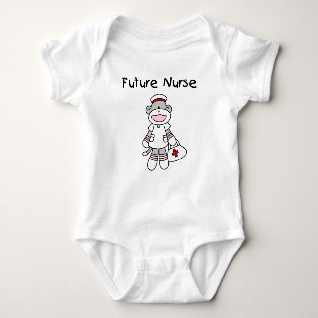 Sock Monkey Future Krankenpflege T - Shirt und Ges (Vorderseite)