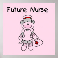 Sock Monkey Future Krankenpflege T - Shirt und Ges