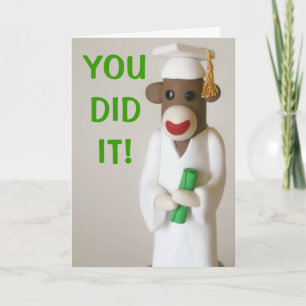 Sock Monkey GRAD Karte