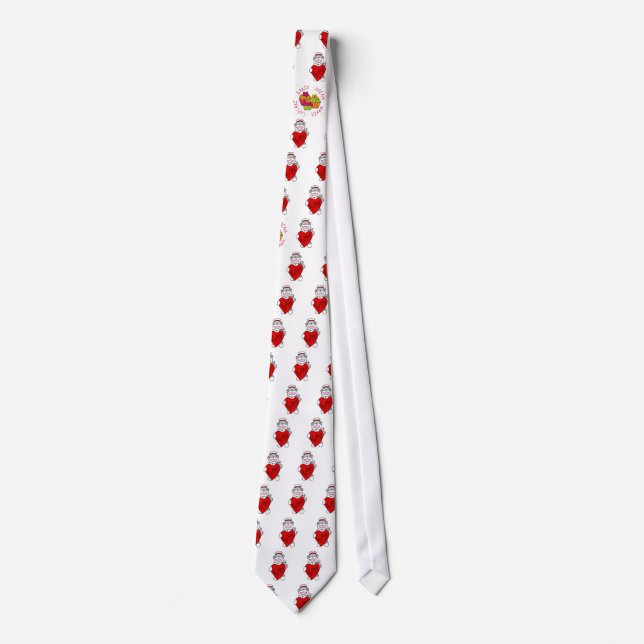 Sock Monkey I Liebe Pflege T - Shirt und Geschenke Krawatte (Vorderseite)