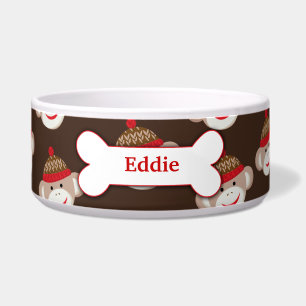 Sock Monkey Individuelle Haustier-Hundefutterschüs Napf