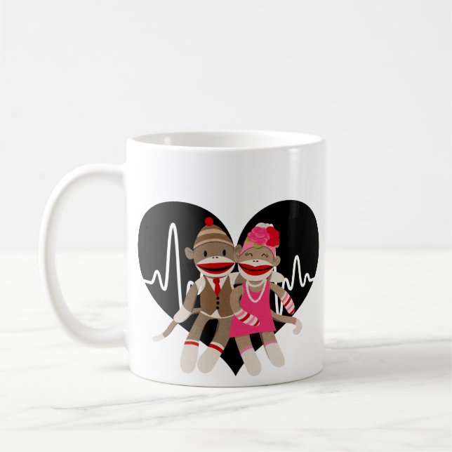 Sock Monkey Kaffeetasse (Links)