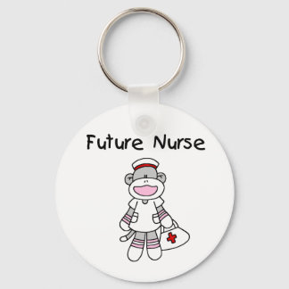 SOCK MONKEY KÜNFTIGE NURSE SCHLÜSSELANHÄNGER