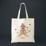 Sock Monkey Leinwand Personalisiert Tobag Kinder Tragetasche<br><div class="desc">Sock Monkey Leinwand Personalisiert Tobag Kinder</div>