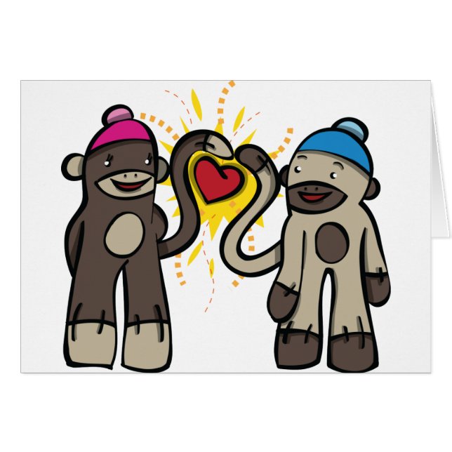 Sock Monkey-Liebe (Vorderseite (Horizontal))