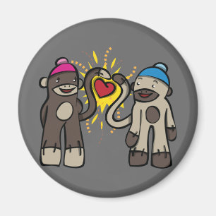 Sock Monkey Liebe Locker Magnet Office Magnet