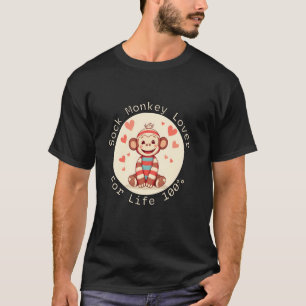 Sock Monkey Liebhaber fürs Leben 100 - Sock Monkey T-Shirt