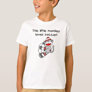 Sock Monkey Loves Soccer T-shirts et cadeaux