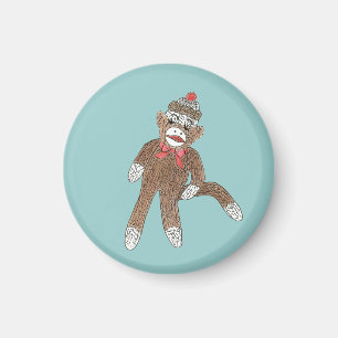 Sock Monkey Magnet