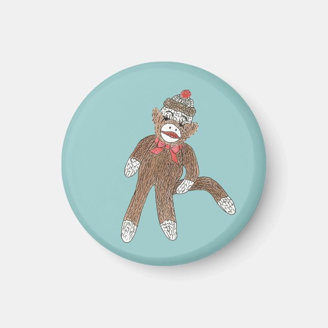 Sock Monkey Magnet (Vorne)