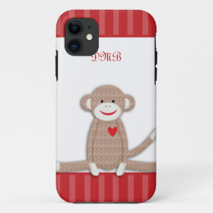 Sock Monkey Monogram iPhone 5 Fall title_seo2