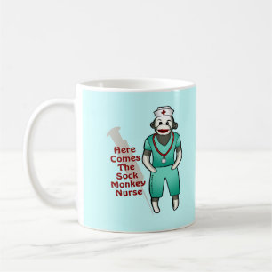 Sock Monkey Nurse classique mug