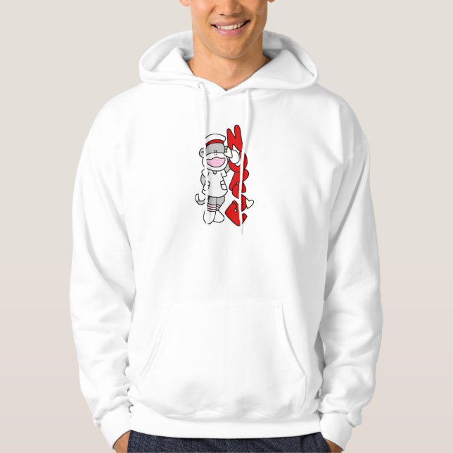 Sock Monkey Nurse T - Shirt und Geschenke (Vorderseite)