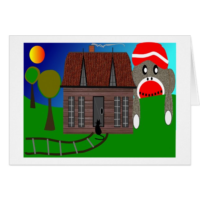 Sock Monkey Over Horizon - Art (Vorderseite (Horizontal))