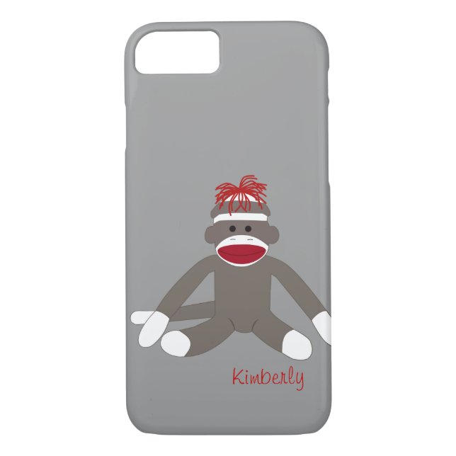 Sock Monkey Personalisiert iPhone 5 Case-Mate iPhone Hülle (Rückseite)