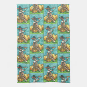 SOCK MONKEY PILGRIM, ERNTEDANK KÜCHE TOWEL GESCHIRRTUCH