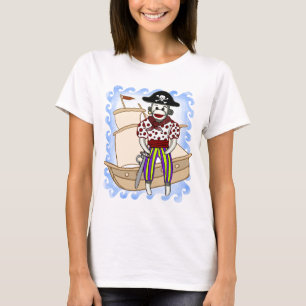 Sock Monkey Pirate T - Shirt