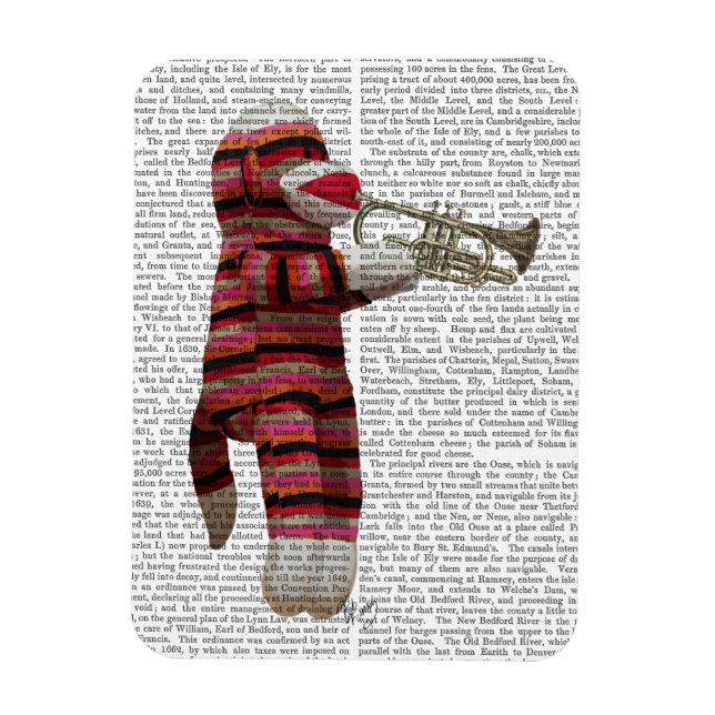 Sock Monkey Playing Trumpet Magnet (Vertikal)
