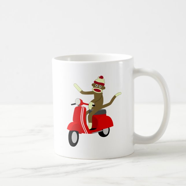 Sock Monkey Roller Kaffeetasse (Rechts)