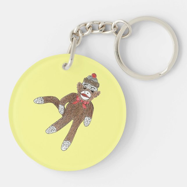 Sock Monkey Schlüsselanhänger (Rückseite)