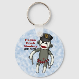 Sock-Monkey-Schlüsselanhänger Schlüsselanhänger