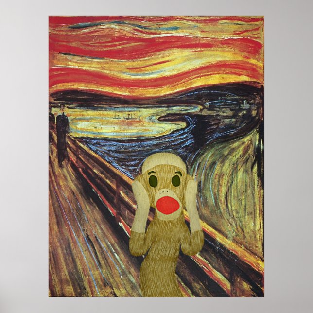 Sock Monkey Screenposter Poster (Vorne)