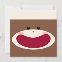 Sock Monkey Smile(Boy) Geburtstag