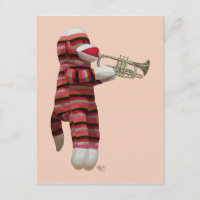Sock Monkey spielen Trumpet 2
