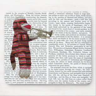 Sock Monkey spielt Trumpet Mousepad