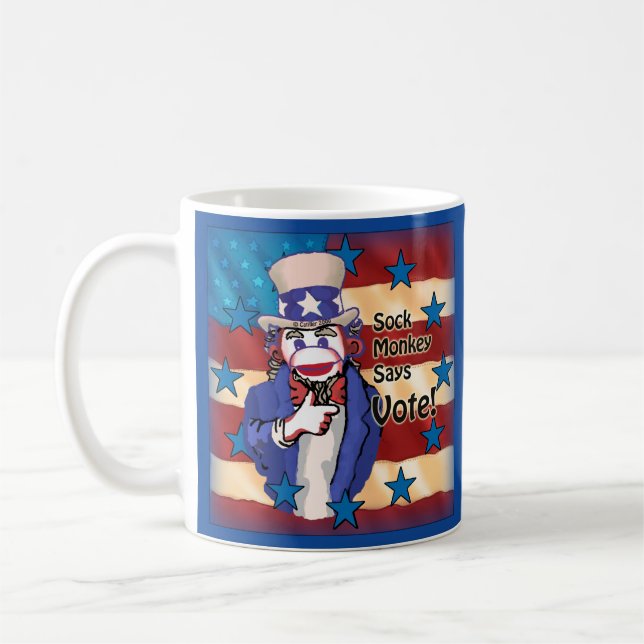 Sock-Monkey-Tasse Kaffeetasse (Links)