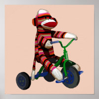 Sock Monkey Tricycle