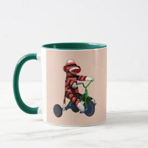 Sock Monkey Tricycle Tasse