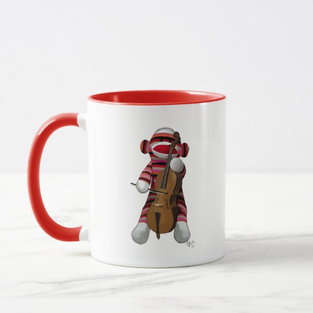 Sock Monkey und Cello Tasse (Links)