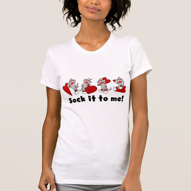 Sock Monkey Valentines T-shirts et cadeaux (Devant)